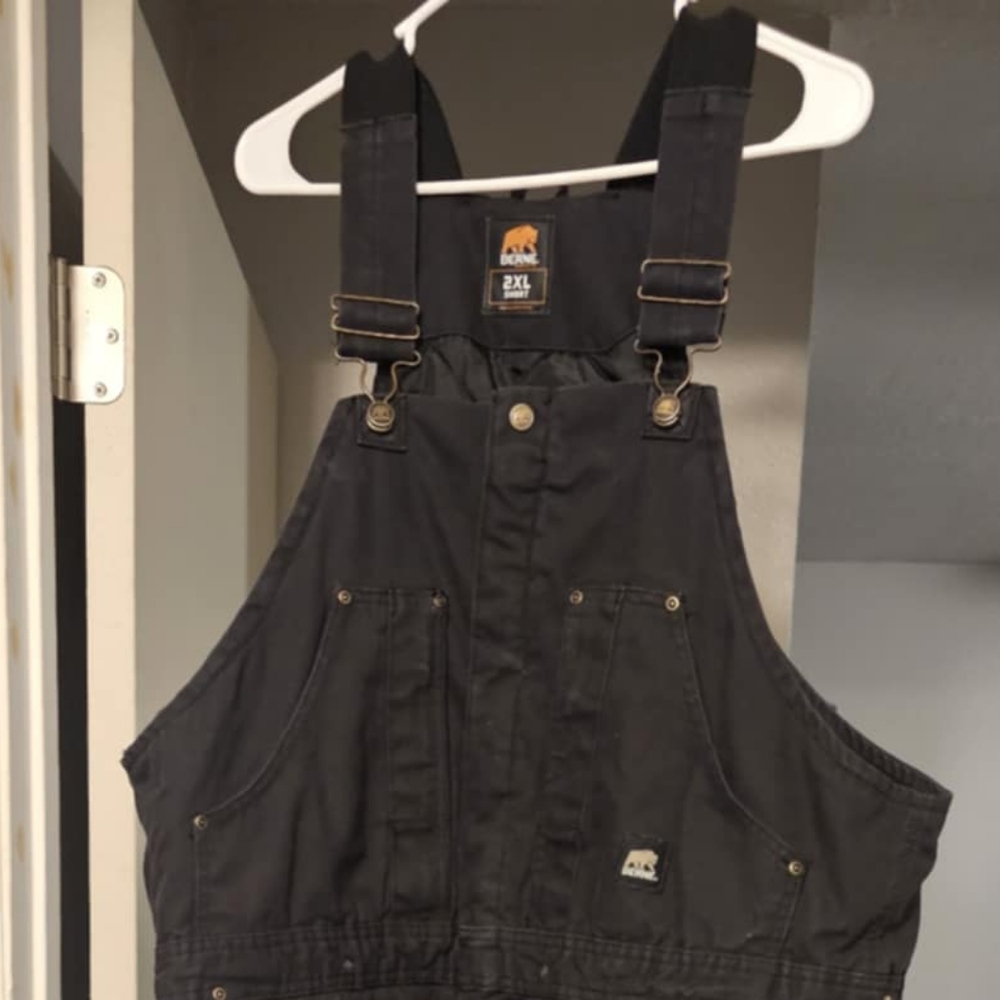 Black Workwear Overalls by